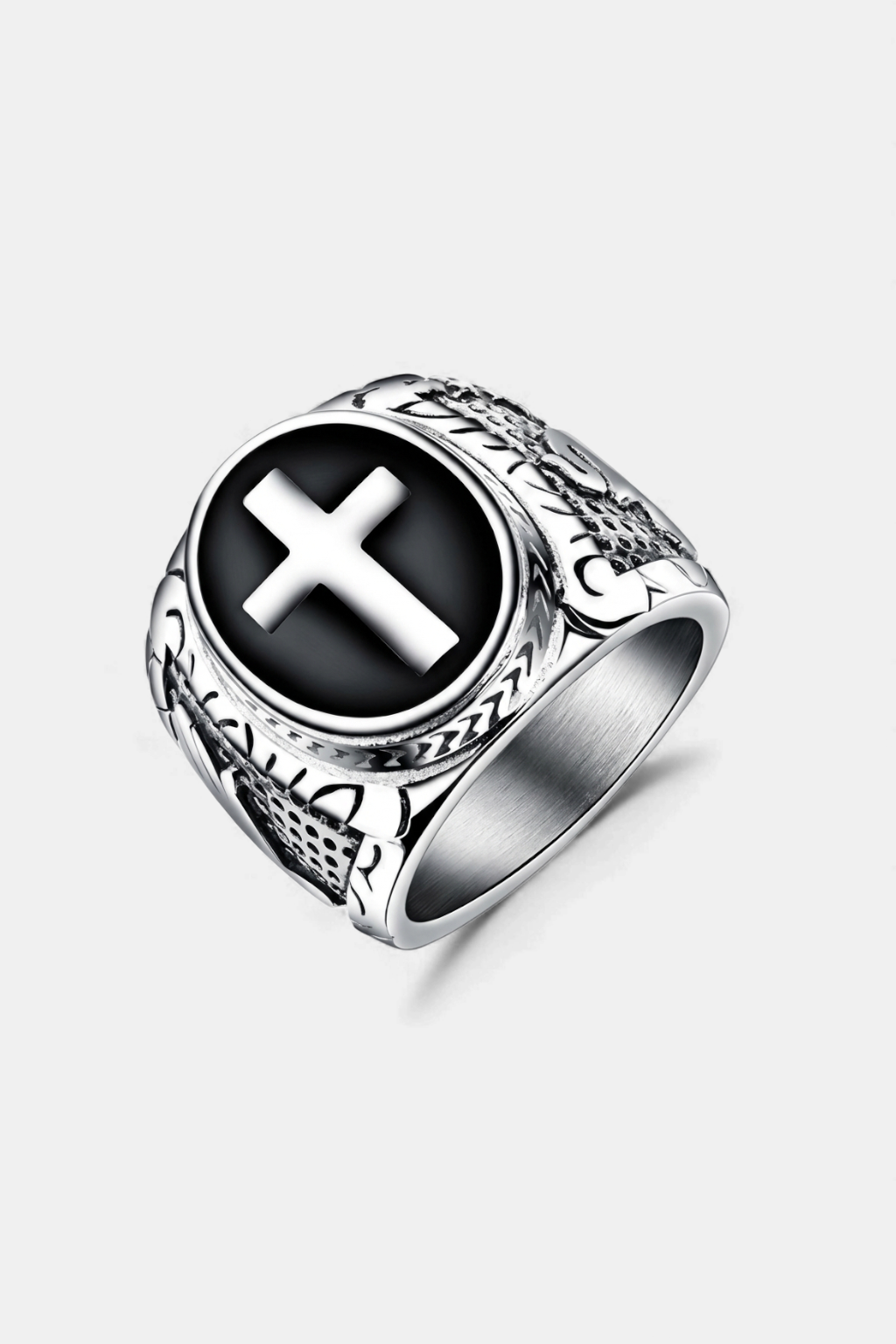 Bague Chevalière - Sainte Croix Argent