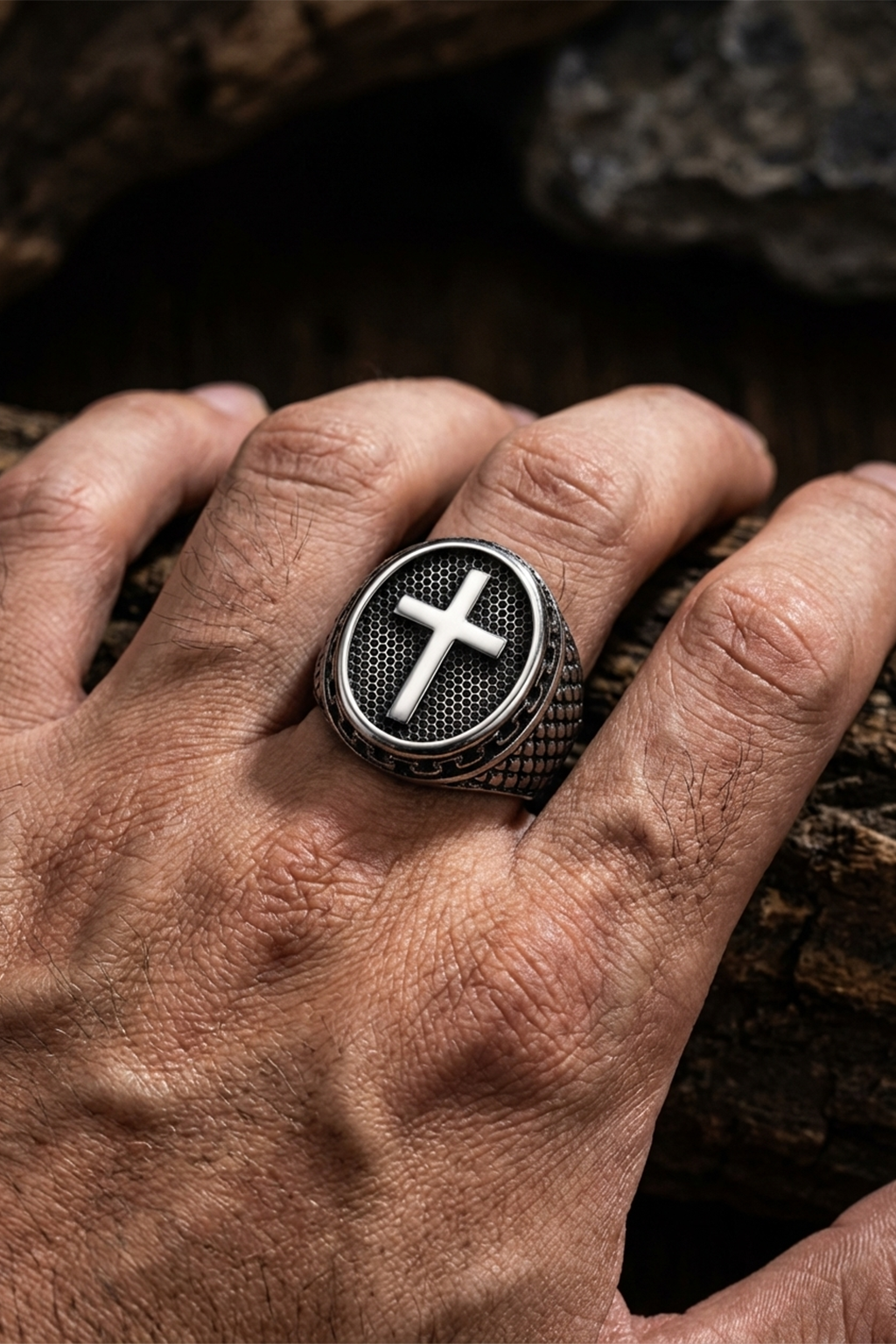 Chevalière Sainte Croix - Argent II