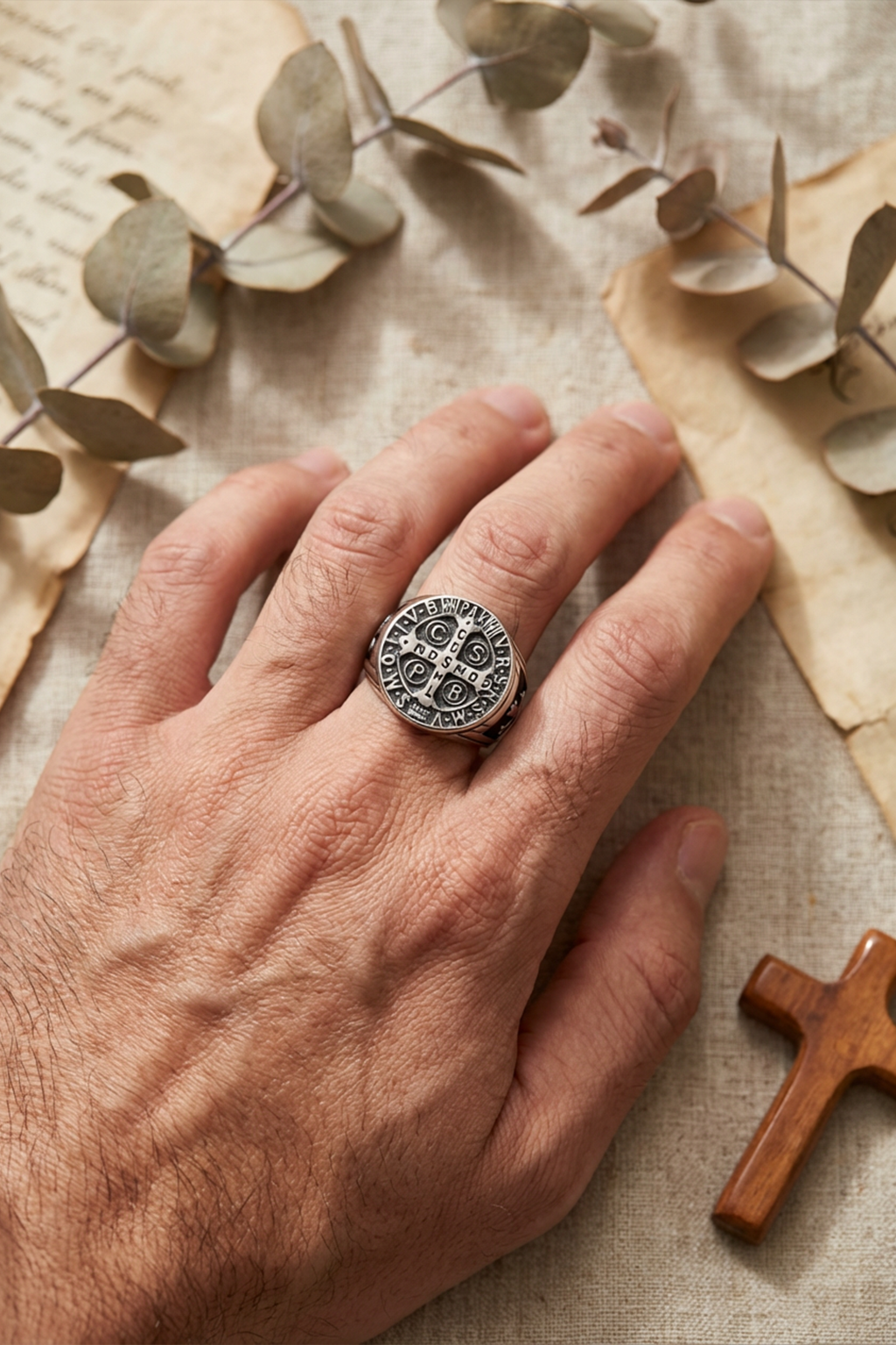 Bague Saint-Benoît - Argent II