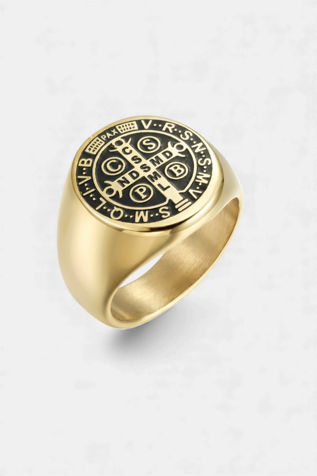 Bague Saint-Benoît - Médaille Or