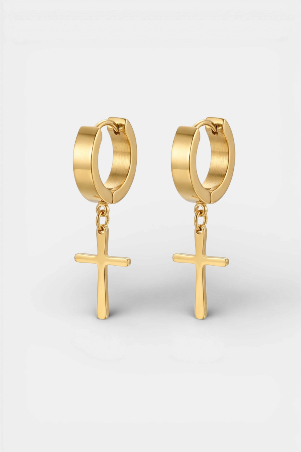 Boucles D'oreilles Croix - Aliénor Dorées