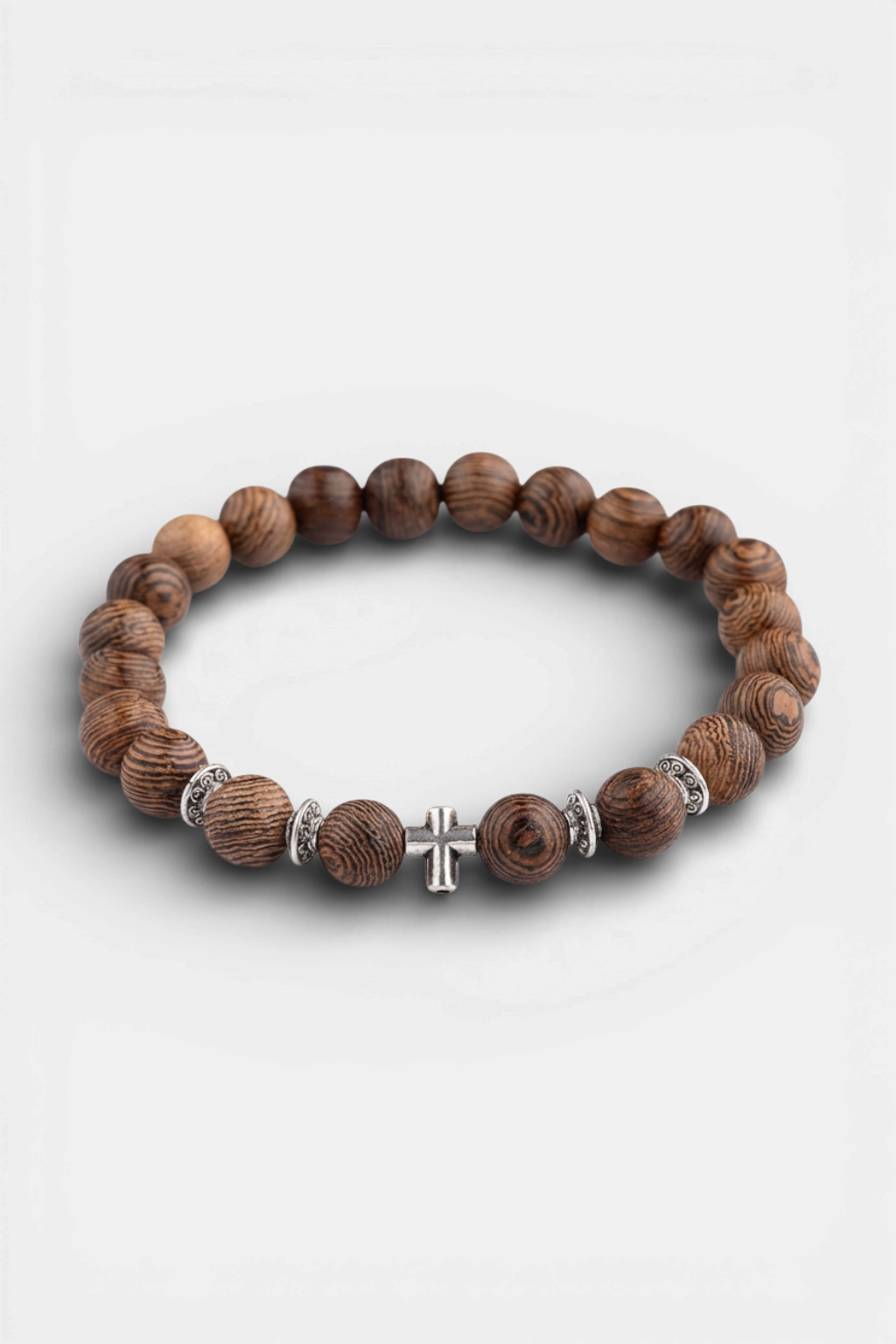 Bracelet Perles Bois - Chrétienne