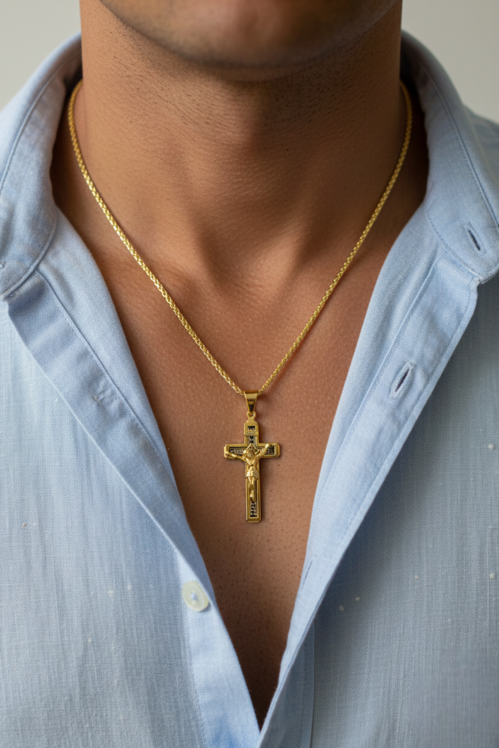 Collier Croix Crucifix INRI
