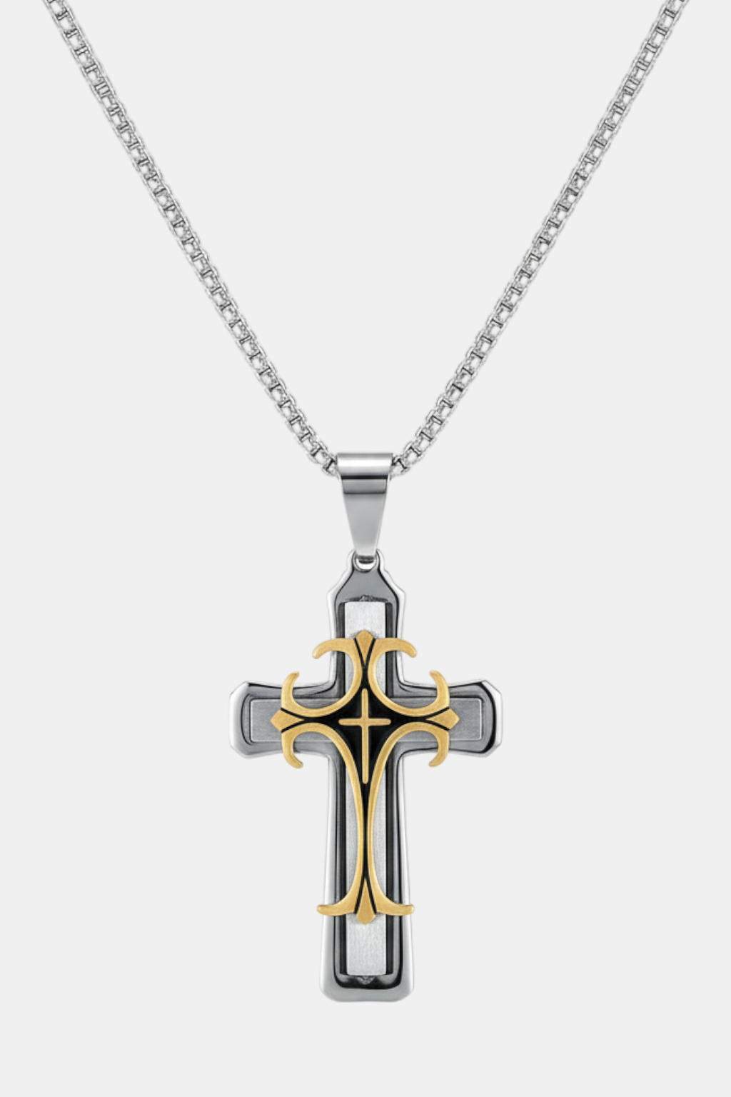Collar Cruz Hombre<br> Colgante Cruz