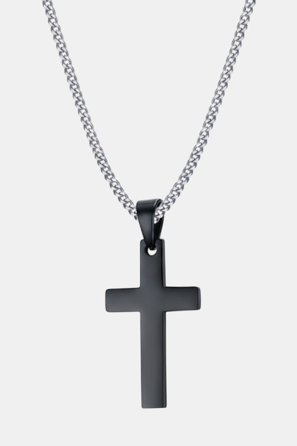 Collar Cruz<br> Colgante Negro