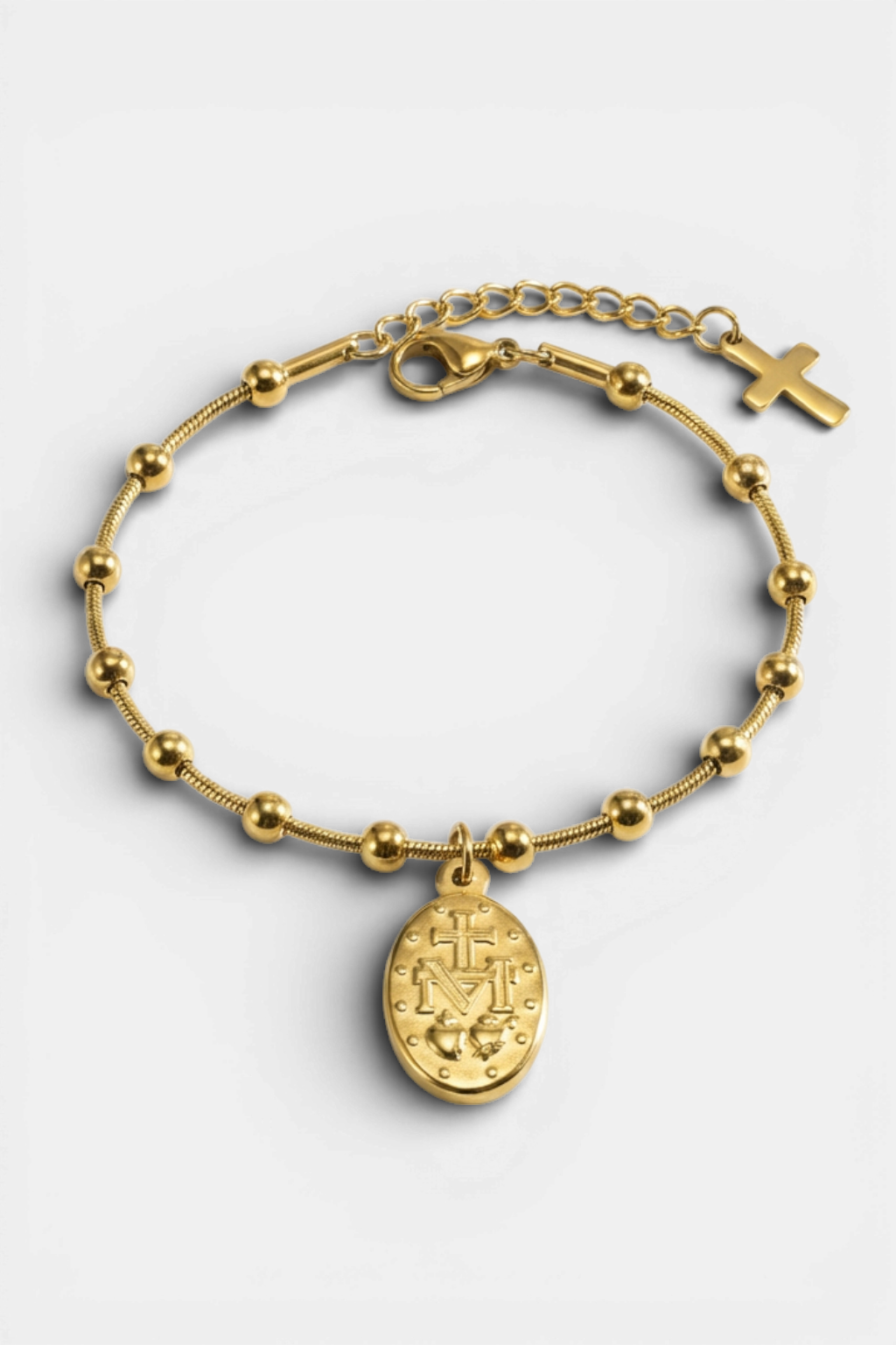 pulsera virgen maría oro
