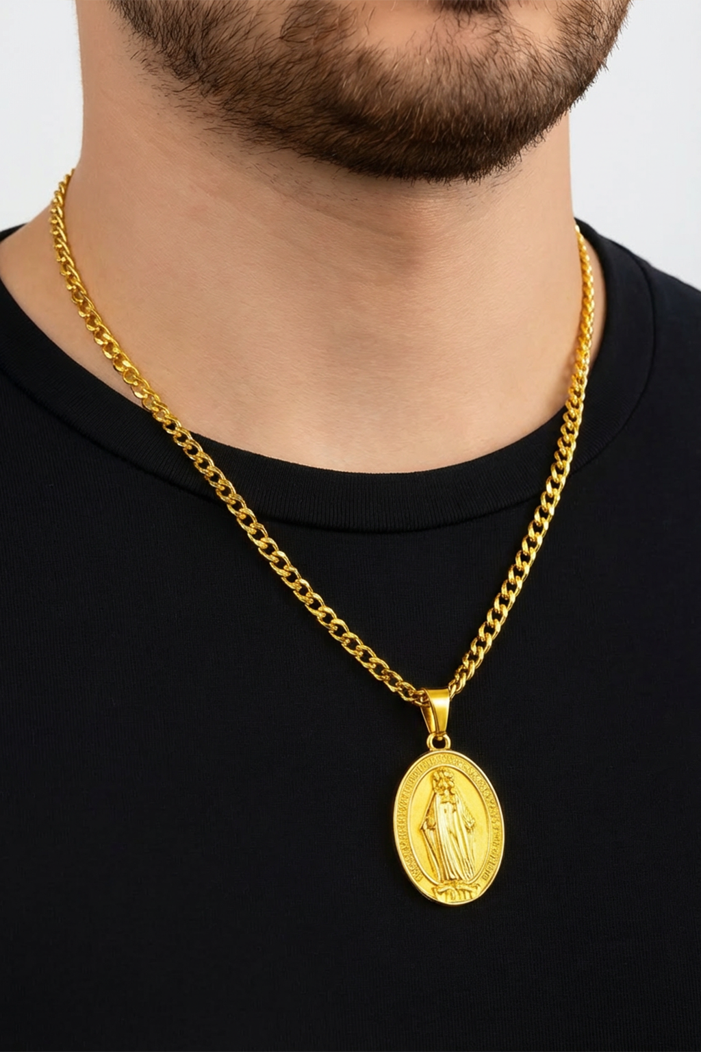 Collier Vierge Marie Or