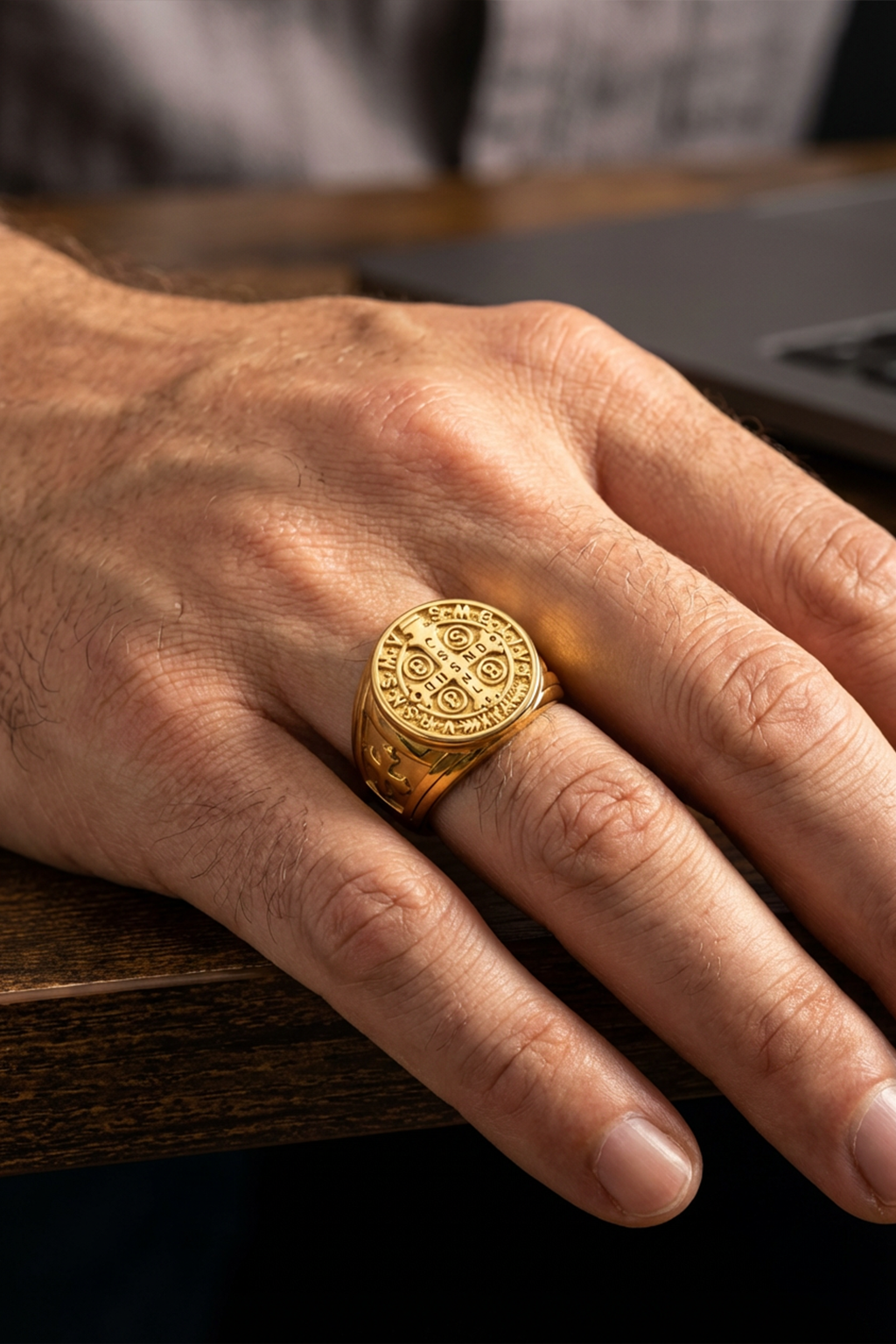 Bague Saint-Benoît - Doré