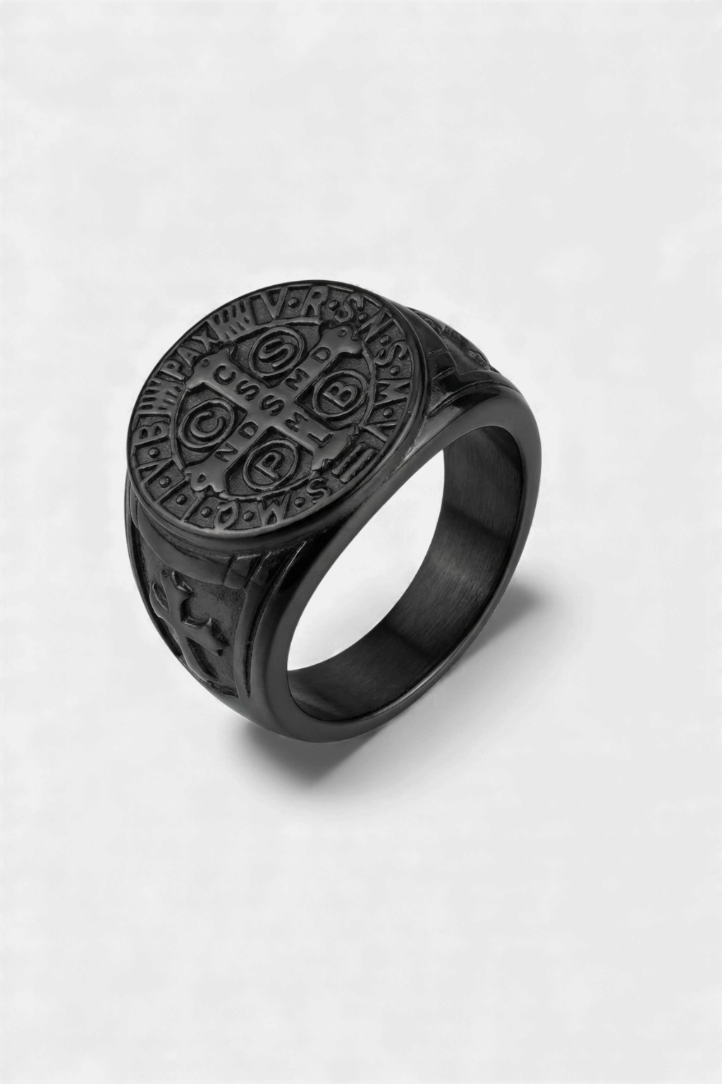 Bague Saint-Benoît - Noir Mat