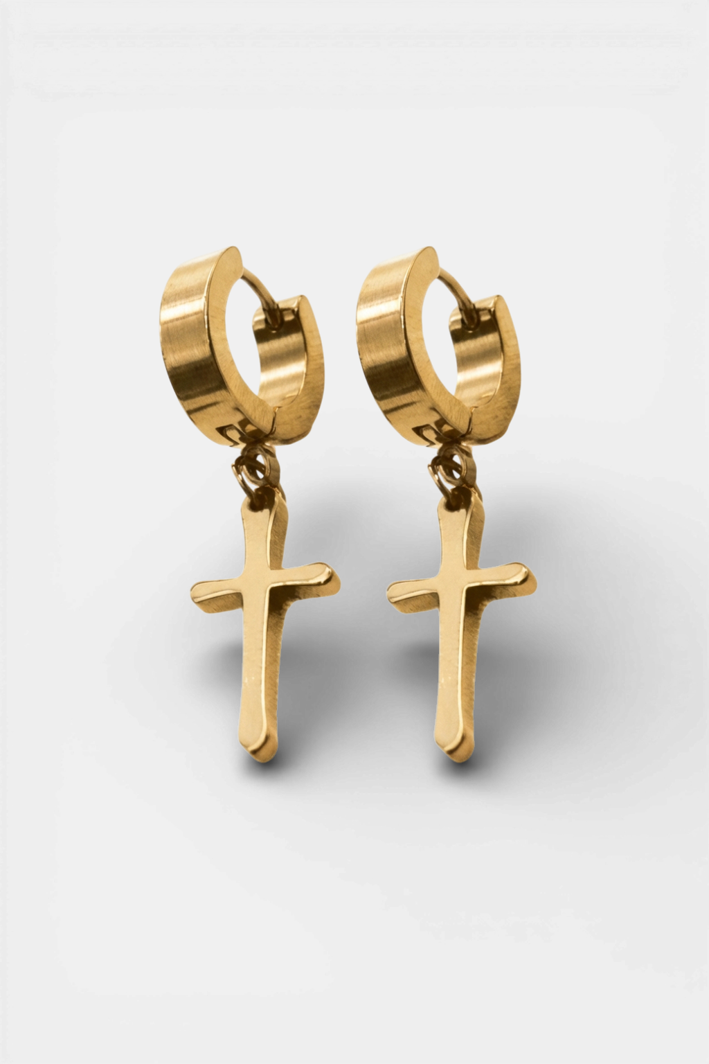 Pendientes gran cruz LUCIE Dorado