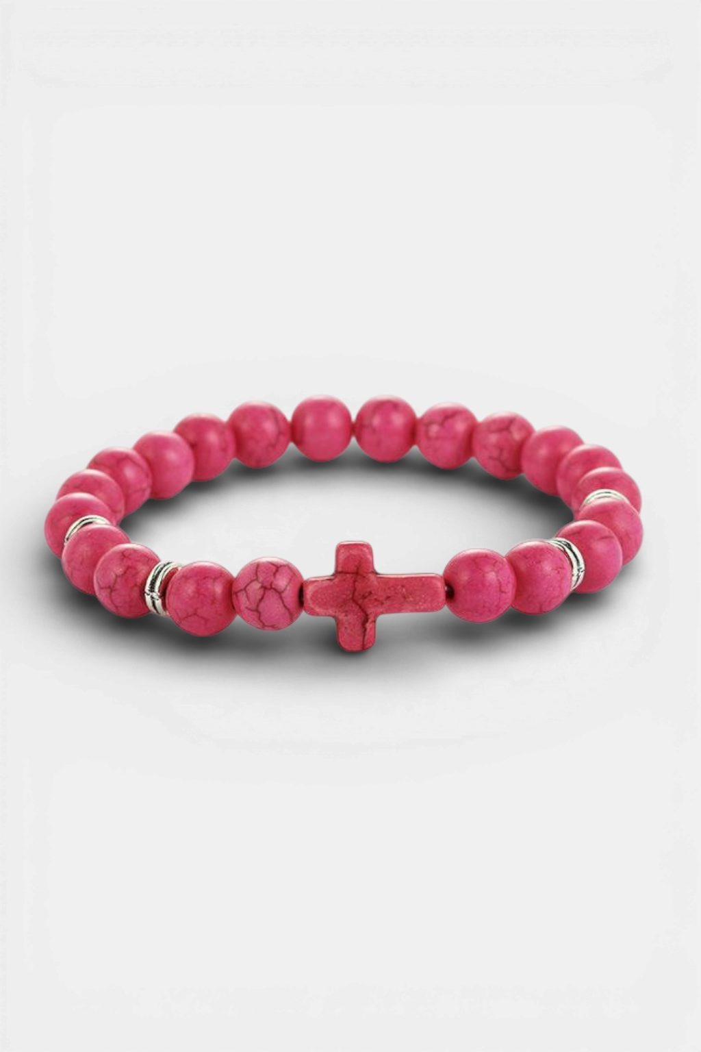 Bracelet Croix Perles - À Motifs