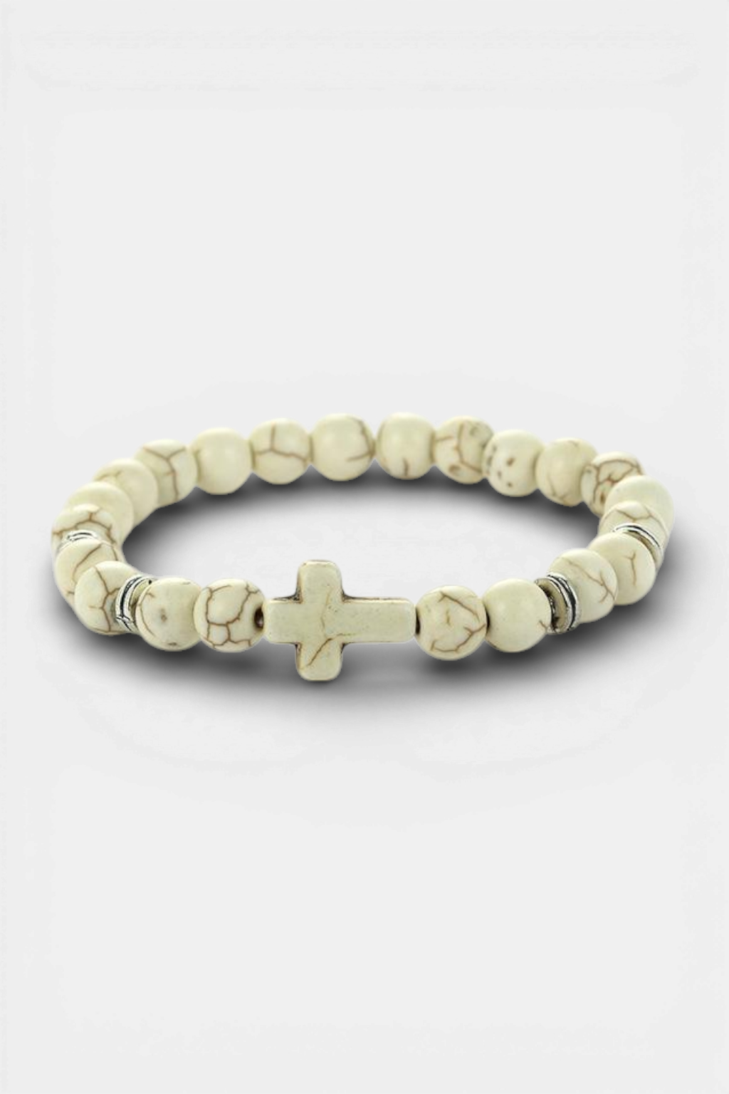 Bracelet Croix Perles - À Motifs