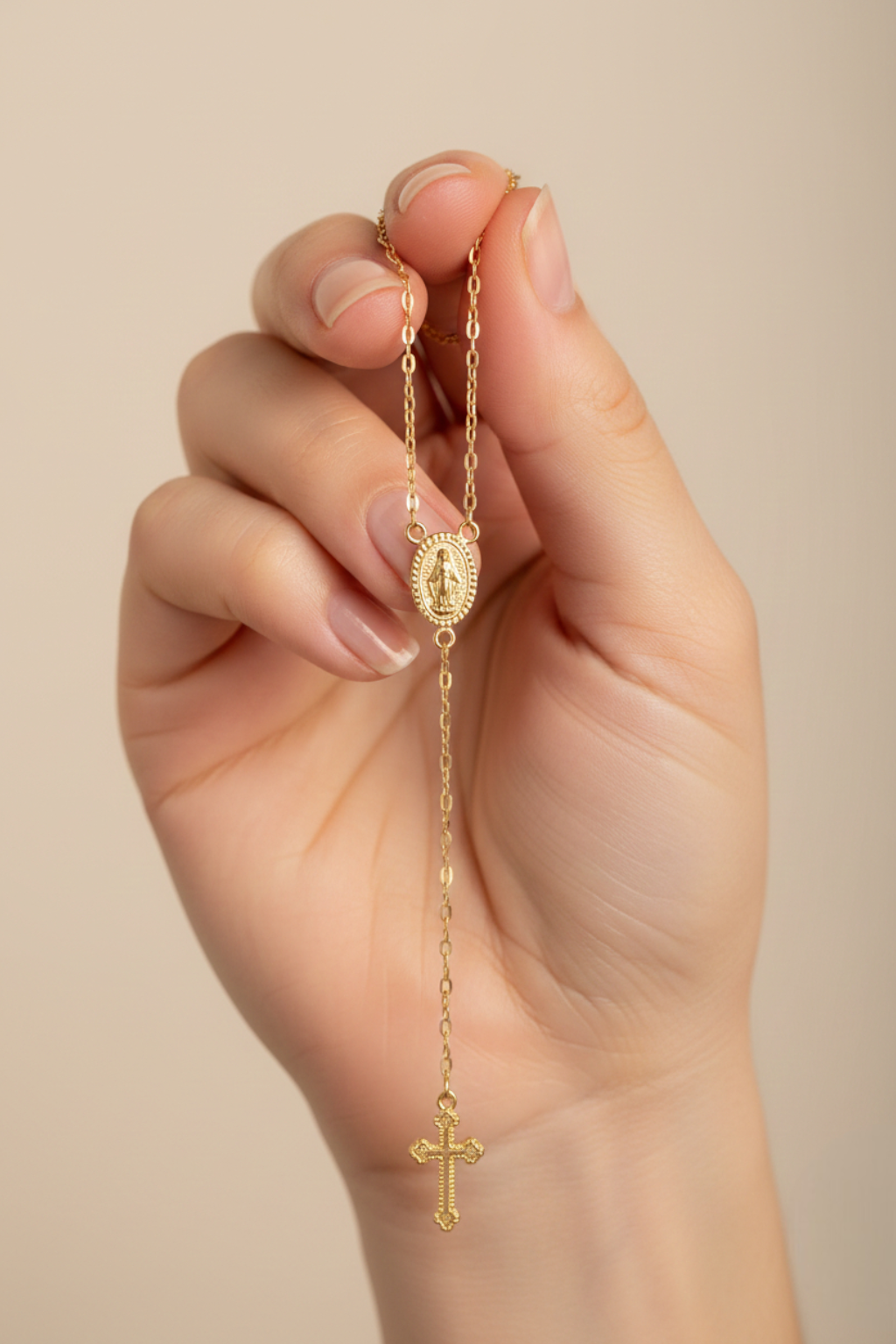 Collier Croix - Religieuse Or