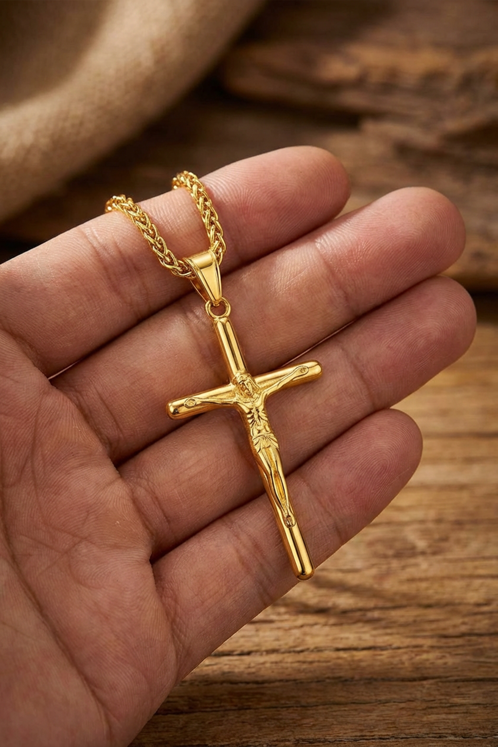 Collier Pendentif Crucifix