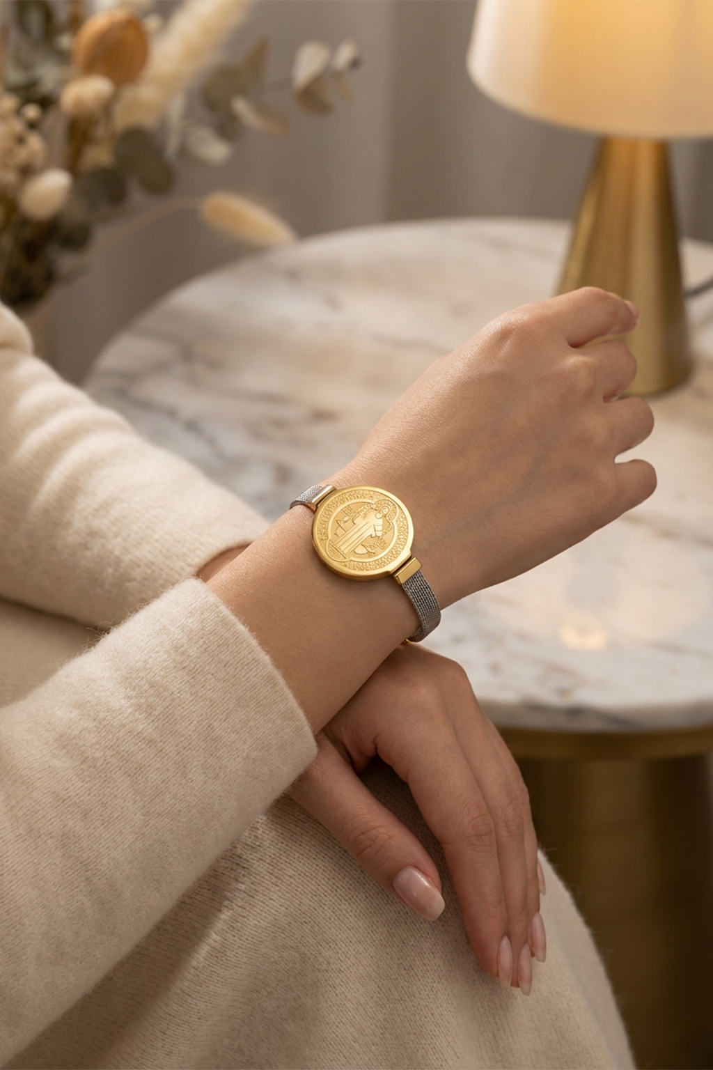 Icono Religioso<br> Pulsera San Benito