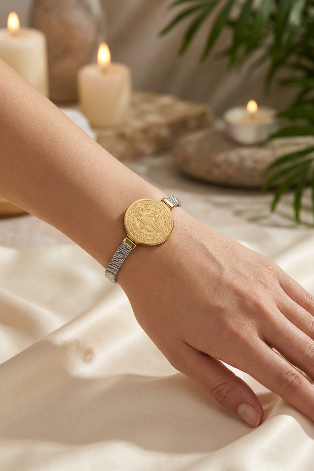 Icono Religioso<br> Pulsera San Benito