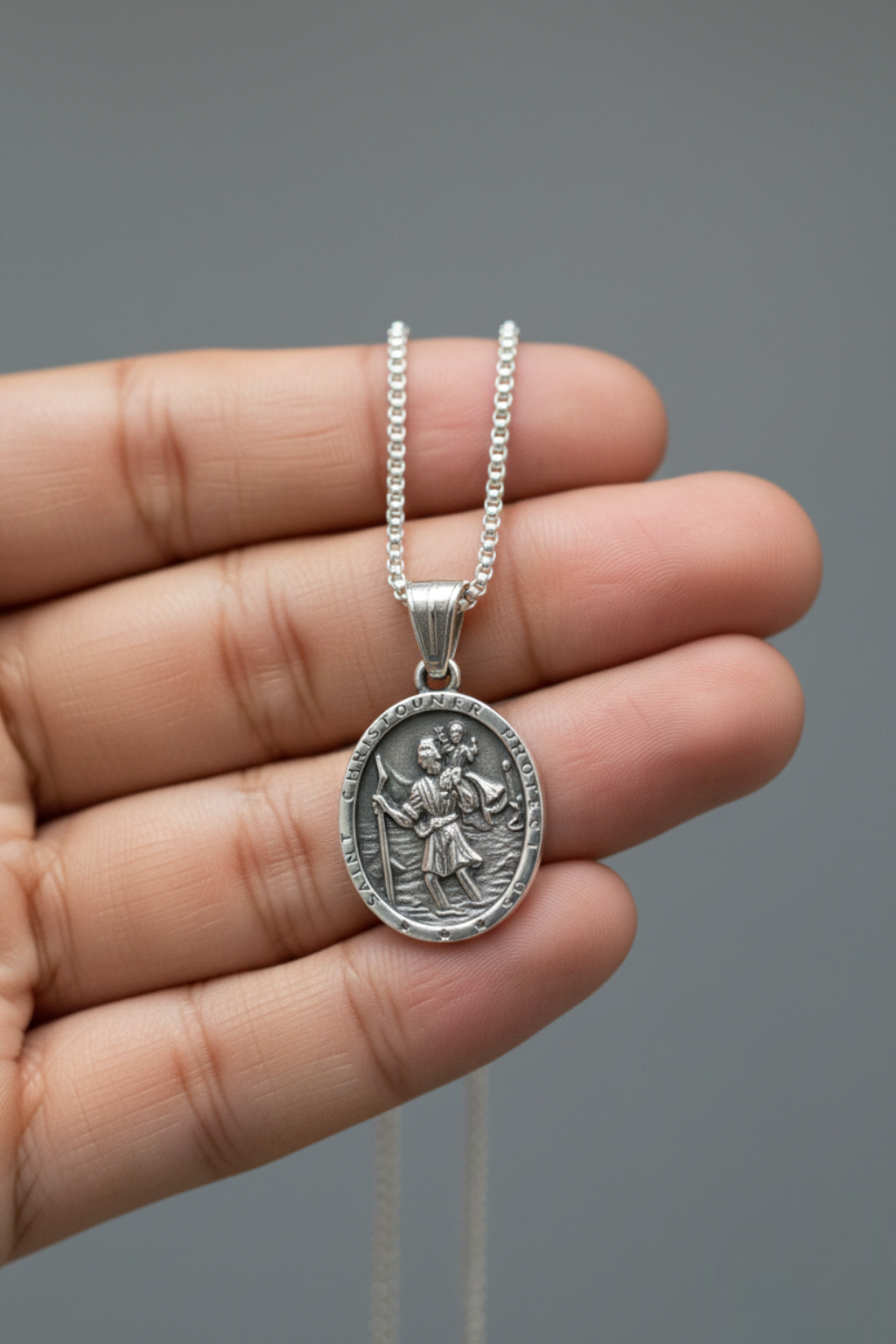 Médaille Saint-Christophe - Ovale 60cm
