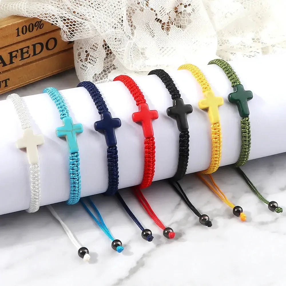 bracelet chapelet corde-Boutique Chrétienne