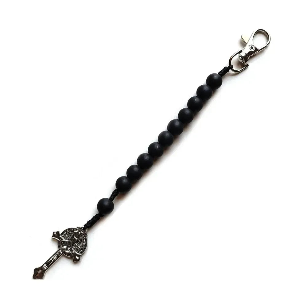 bracelet chapelet noir-Boutique Chrétienne
