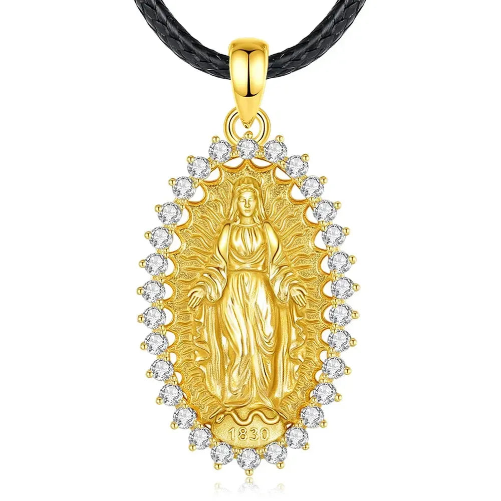 Pendentif vierge marie or-Boutique Chrétienne