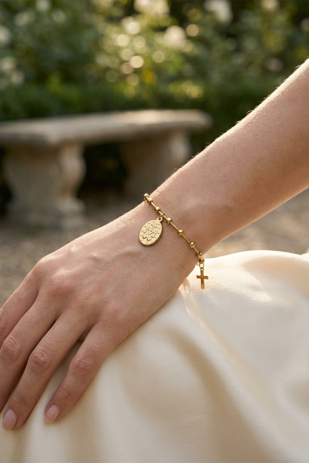 Bracelet Vierge Marie Or