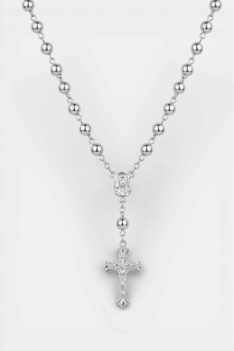 Chapelet En Argent - Modèle Femme