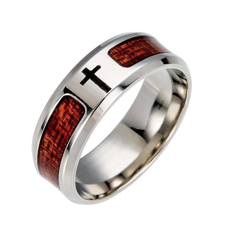 Bague Croix en Bois-Boutique Chrétienne