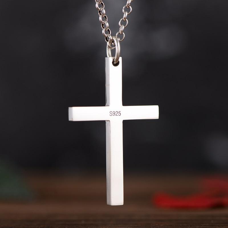Pendentif Croix Homme<br>Croix Argent 925-Boutique Chrétienne